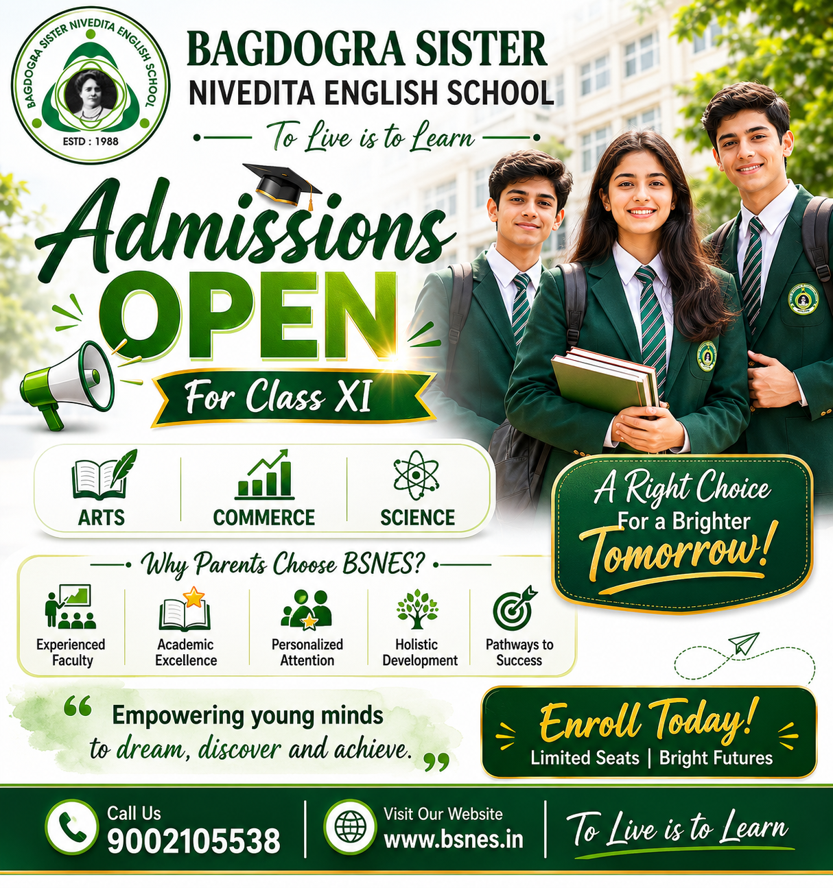 BSNES Admissions Open 2026 — 27